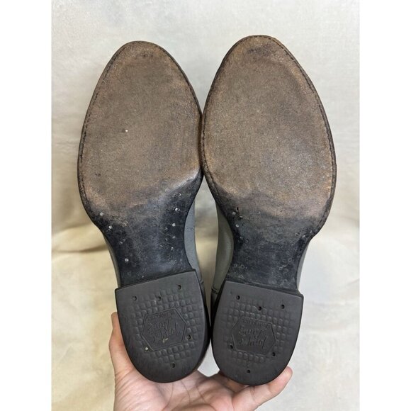 TONY LAMA Cowboy Boots Mens Gray Leather Western Pull On Rodeo 10EE READ - Picture 14 of 16